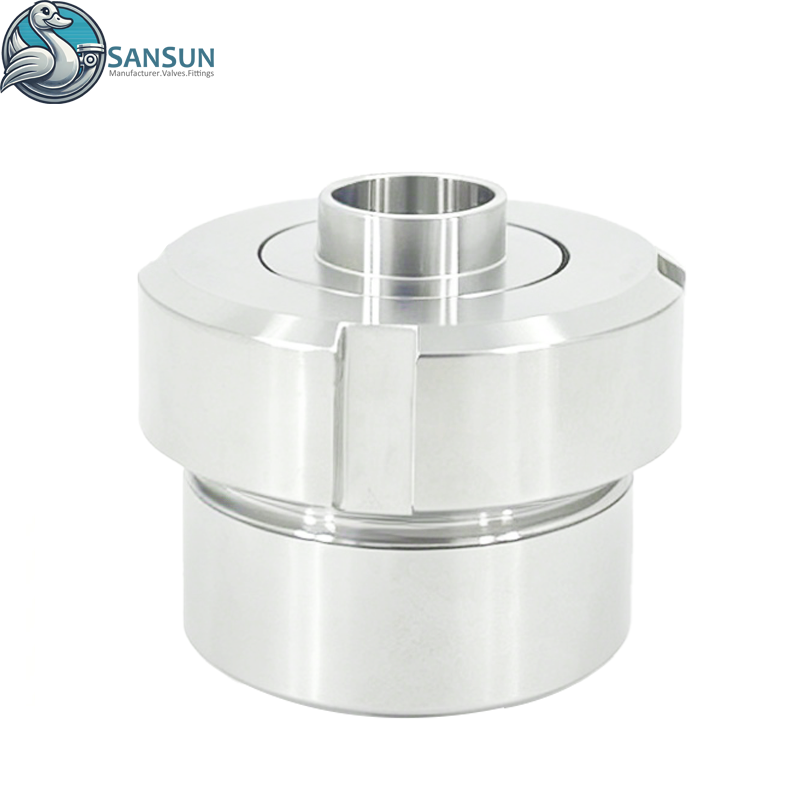 Sanitary Stainless Steel Welded Union Check Valve Non-Return Valve for Data Center Liquid Cooling