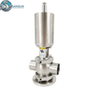 Stainless Steel Sanitary Tank Bottom Double Pneumatic Diverter Valve