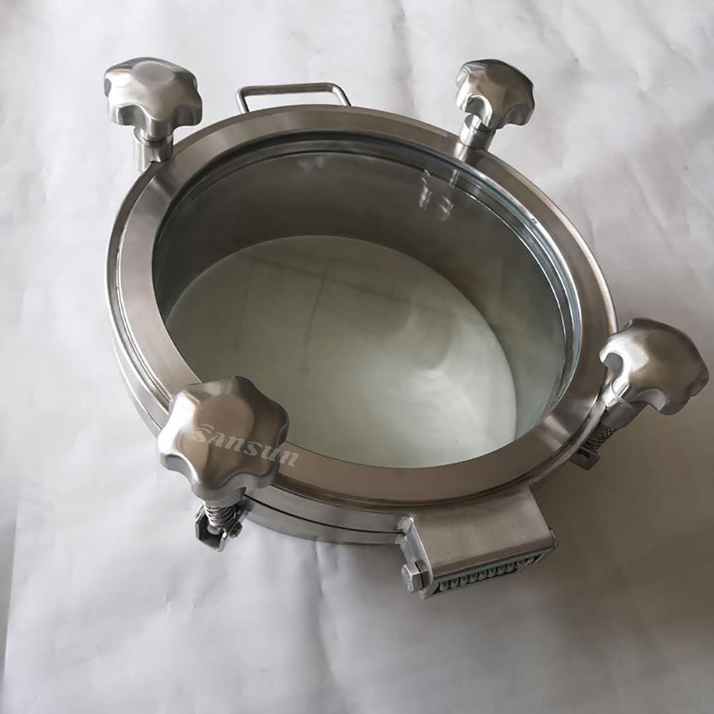 Stainless-Steel-Sanitary-square-Manway-Round-manhole-cover-tank-manwa-with-SS-handle-5 bar- sansun2