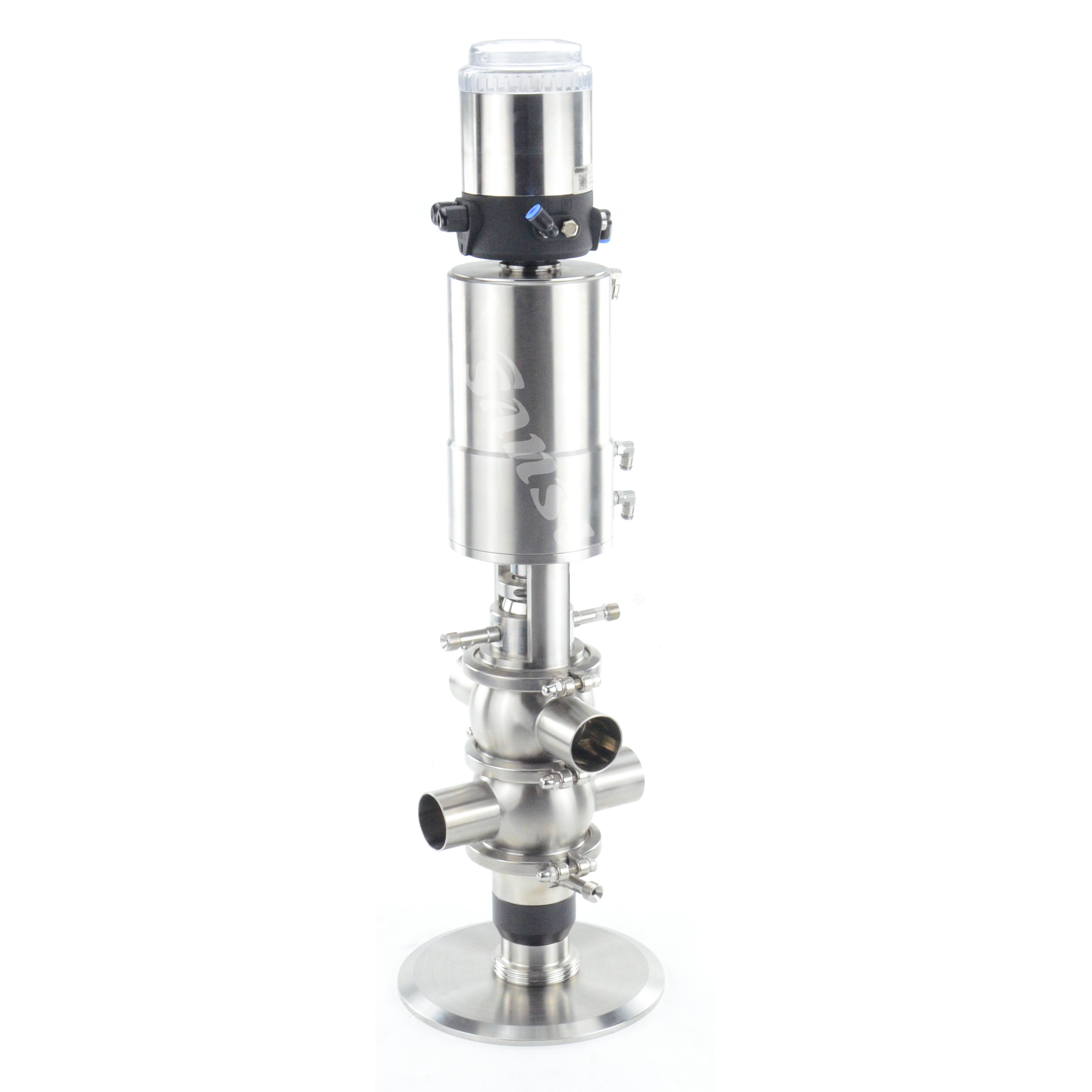 Sanitary pneumatic mixproof valve with control feedback positioner IL-TOP ASI-BUS DC24V 4-20mA