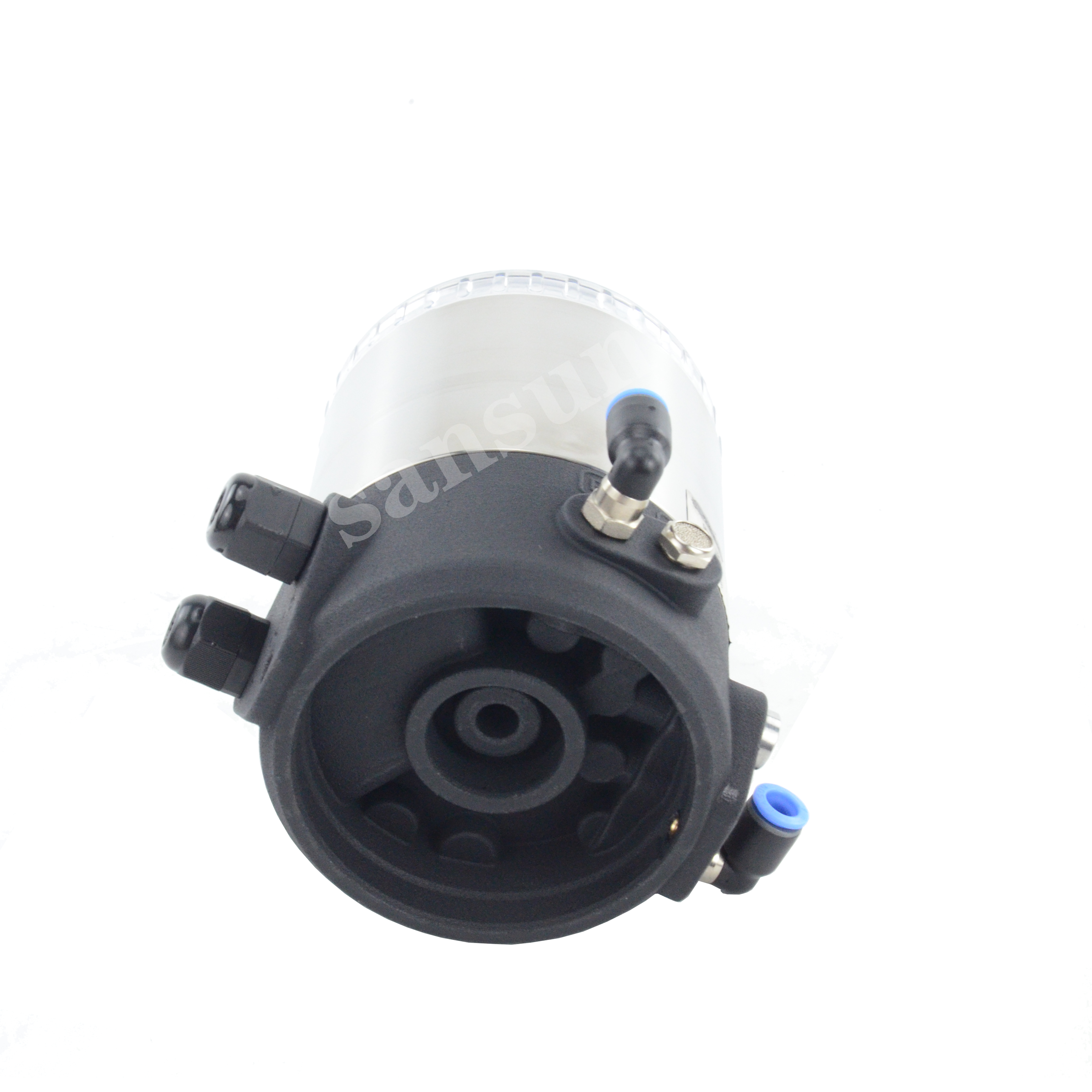 Sanitary flow valve top control unit with ASI bus version output 24V 4-20mA