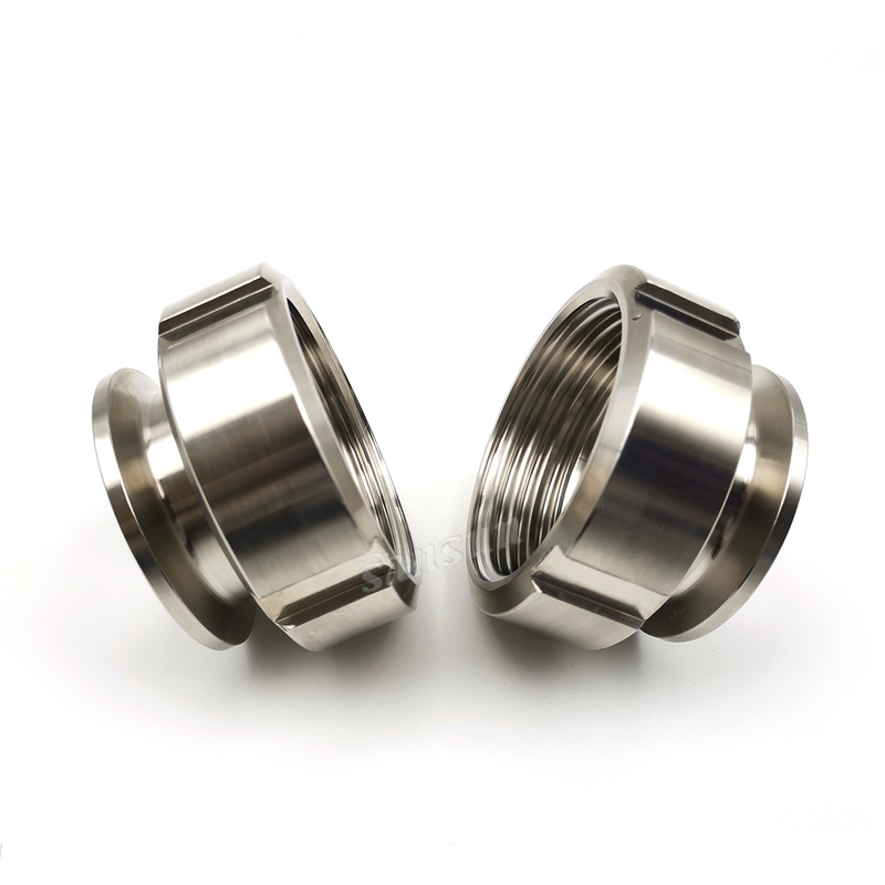 Food Grade Sanitary Stainless Steel Tri Clamp Adapter with Nut