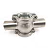 304 Hygienic Welding Cross Pipeline Sight Glass