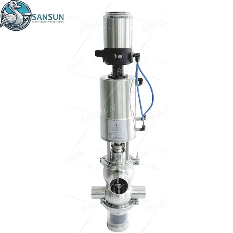 Double seat Valve with C-top AS-I Bus communication