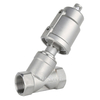 2 Way Stainless Steel NPT Thread Double Acting Angle Seat Valve