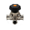 Sanitary stainless steel T Type 3 Way Diaphrgam Valve good quality valve