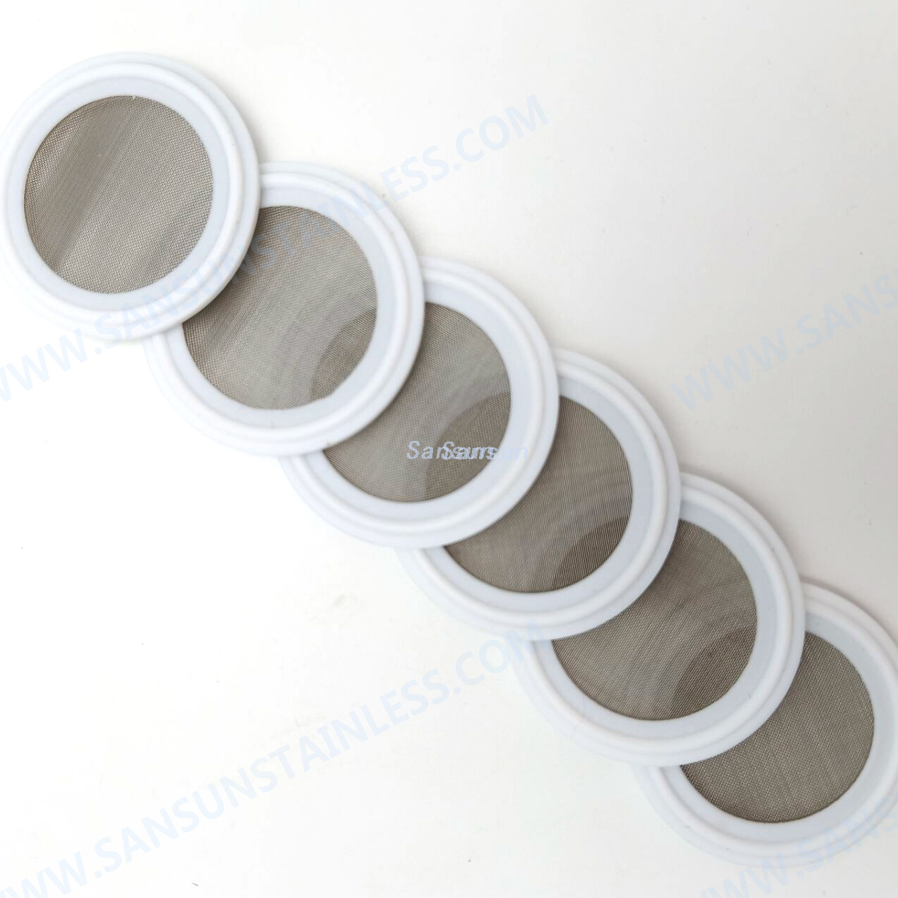 Food Grade Tri Clover gaskets PTFE Mesh Screen Gasket Seal 