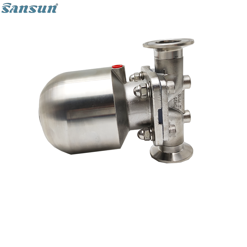 mini sanitary air actuated diaphragm valve with silicone seal factory price