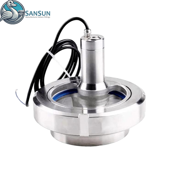 Sanitary Stainless Steel Union Sight Glass with Light