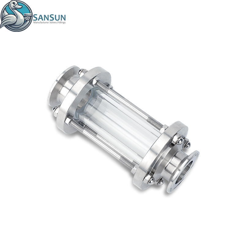 316L Stainless Steel Tri-Clamp Sight Glass for Data Center Liquid Cooling System