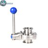 AI Hyperscale Data Center Liquid Cooling 316L Tri Clamp Butterfly Valve with Lever Handle