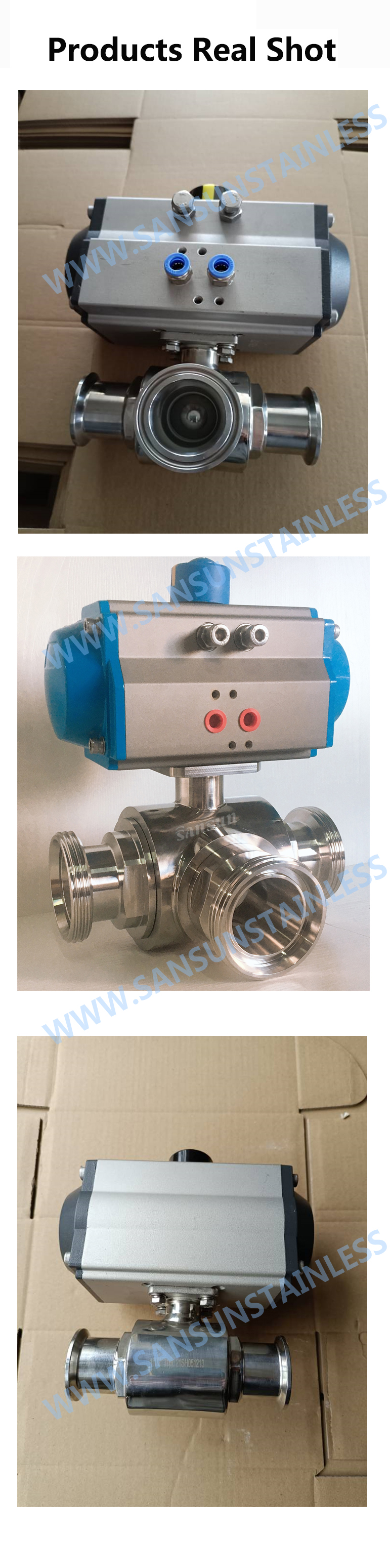 3 PC ball valve pumatic 3