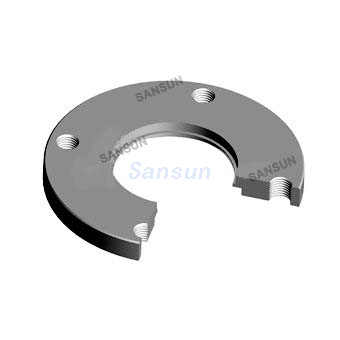 Stainless Steel ISO Bored Blank Bolted Flange-Tapped Vacuum Fittings