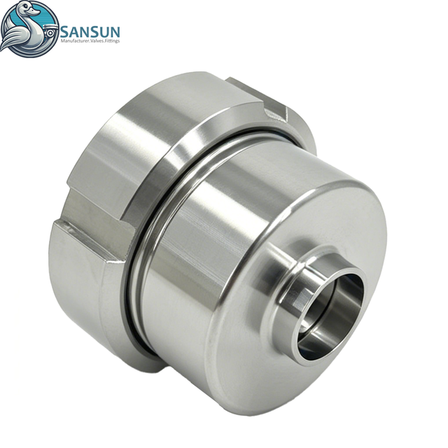 Sanitary Stainless Steel Welded Union Check Valve Non-Return Valve for Data Center Liquid Cooling