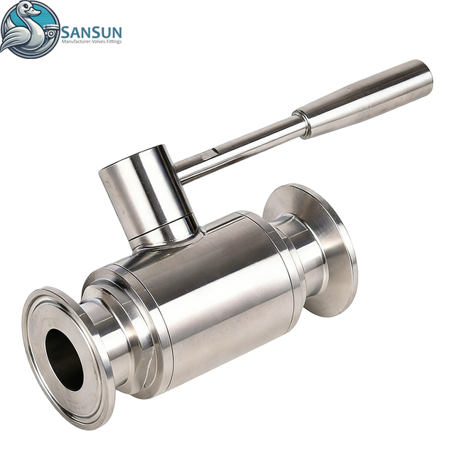 Sanitary Clamp-Type Ball Valve for Data Center Liquid Cooling Systems