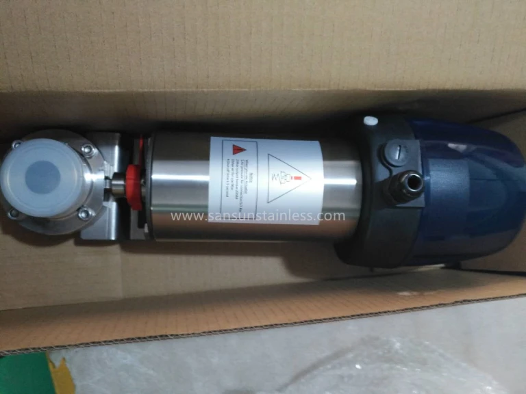 Pneumatic Actuated Sanitary Butterfly Valve