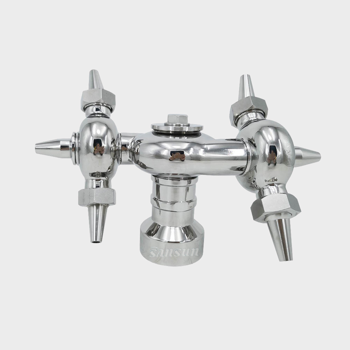 threaded rotary cleaning ball