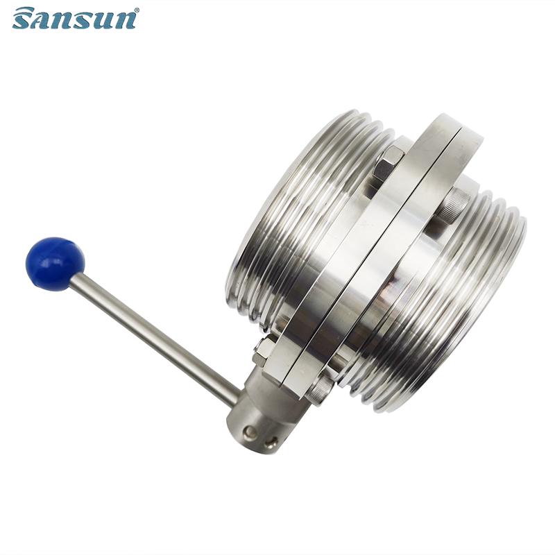 Sanitary Thread Butterfly Valve
