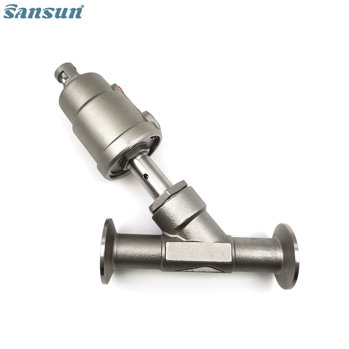 Sanitary Clamp Pneumatic Angle Seat Valve
