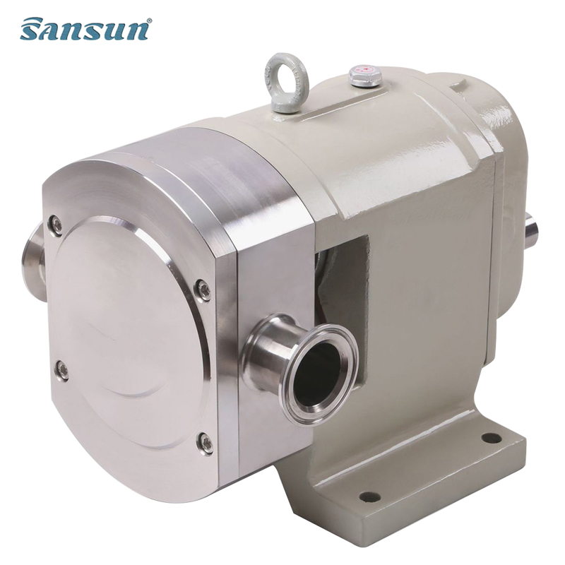 Stainless steel Food Grade High viscosity syrup Transfer Rotary Lobe Pump