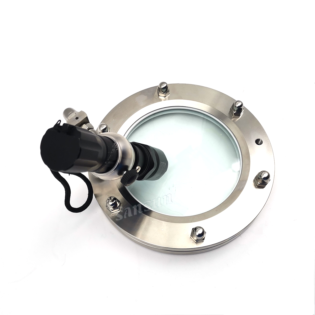 SS Sanitary Flange Sight Glass with Light for tank
