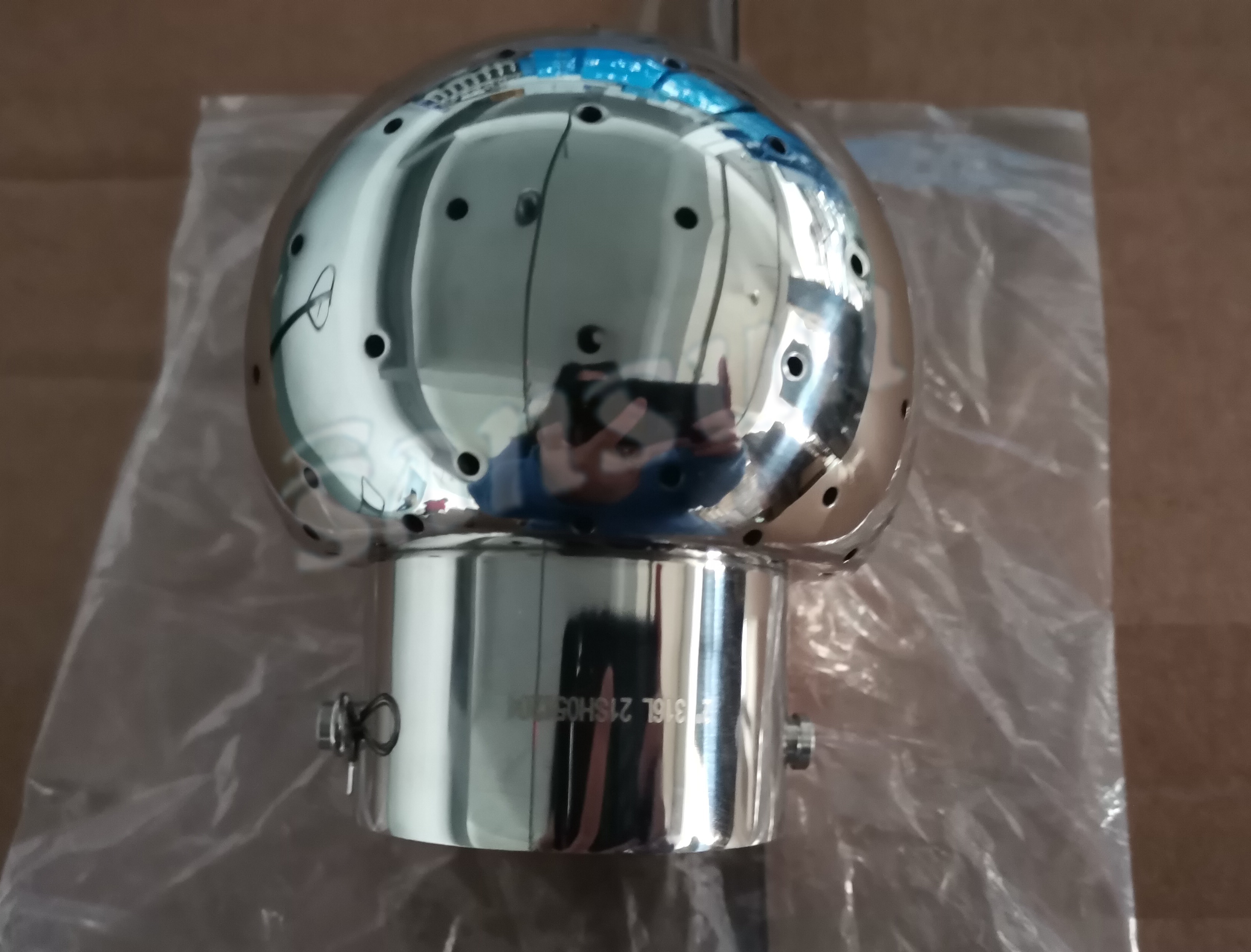 Hygienic Stainless Steel Bolted Fixed Welding Cleaning Ball