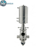 DIN Sanitary Stainless Steel SS304 316L Welded Mix Proof Valve Mixproof Double Seat Valve
