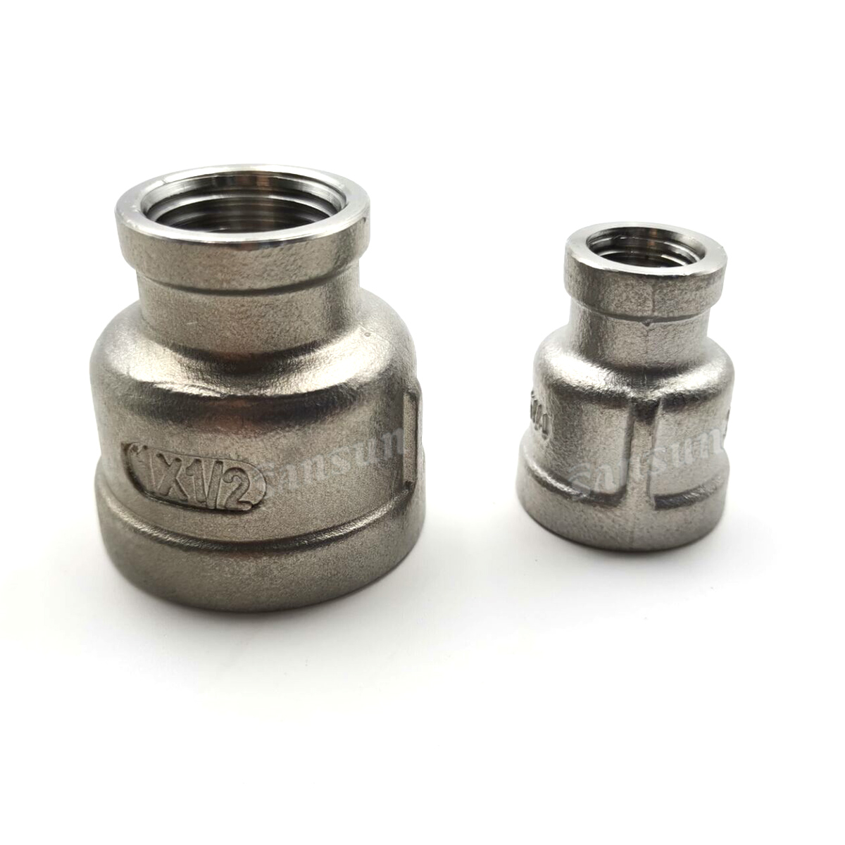 304 Stainless Steel NPT BSP Female Reducing Socket 