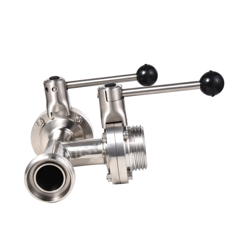 Homebrew 3-Way Manual Butterfly Valve With Threaded Ends