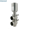 DIN weld F type Pneumatic divert seat valve 