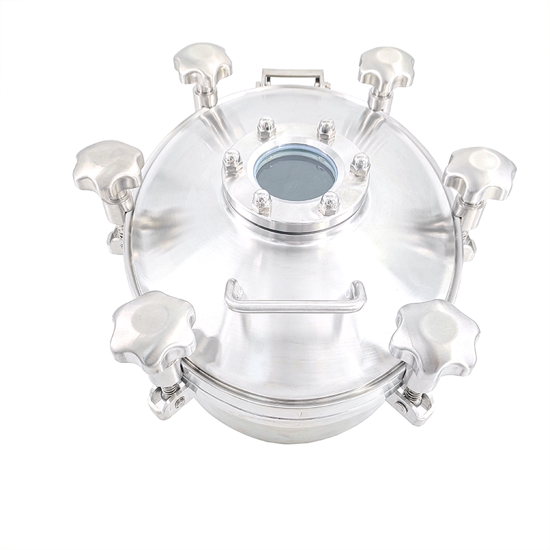 Elliptical Oval Manhole Cover with Sight Glass