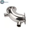 Sanitary Stainless Steel Jacketed Tri-Clamp Elbow for Heating Applications