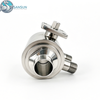 Sanitary Stainless Steel Jacketed Straight Ball Valve for Heating Applications