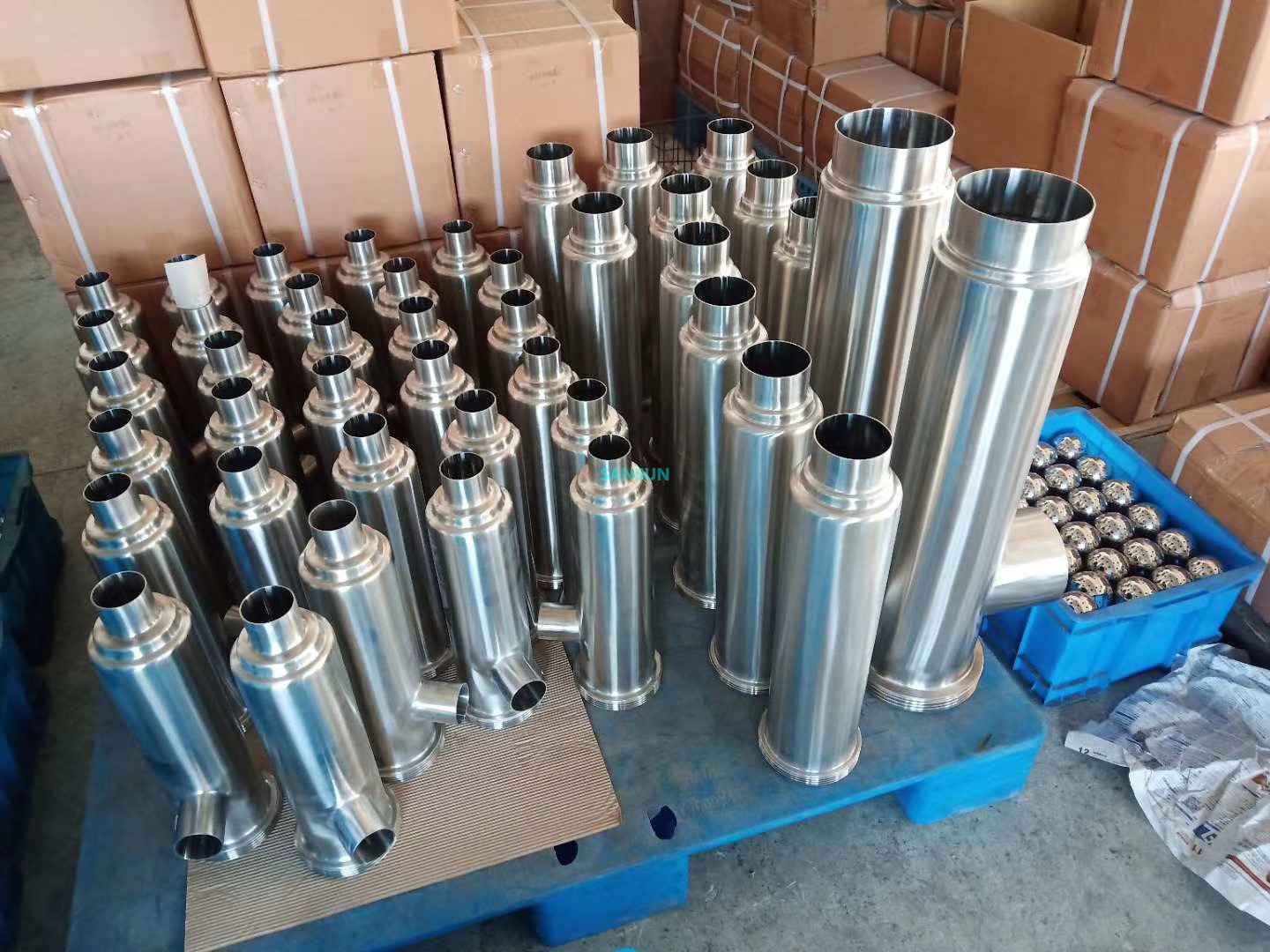 Sansun-factory-professional-manufacturer-of-stainless-steel-valves-sanitary-filter-strainer