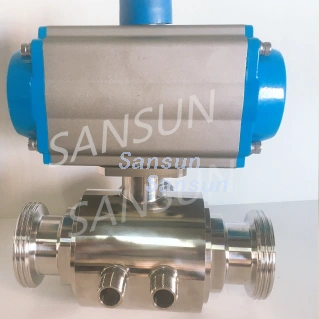 Manufacturer of Sanitary Food Grade Jacketed ball valve with Heat Preservation