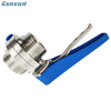 Food Grade Male Thread Butterfly Valve With Muti-position Handle