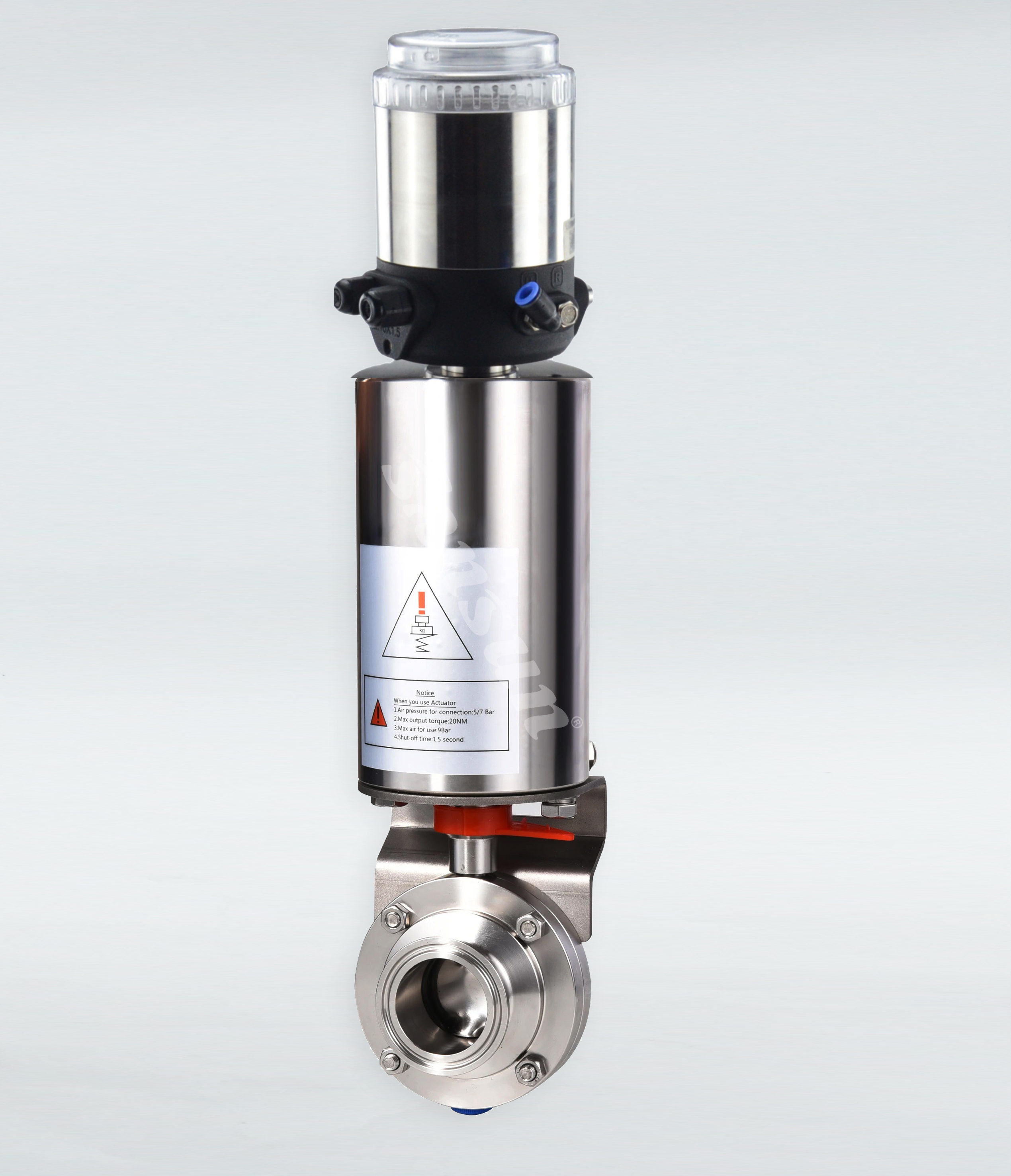 sanitary-pneumatic-butterfly-valve-with-control-unit-1