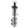 Sanitary pneumatic divert seat valve with control feedback positioner IL-TOP ASI-BUS 24V 4-20mA