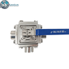 Full-bore Three-way Non-retention Ball Valve for Sanitary Stainless Steel