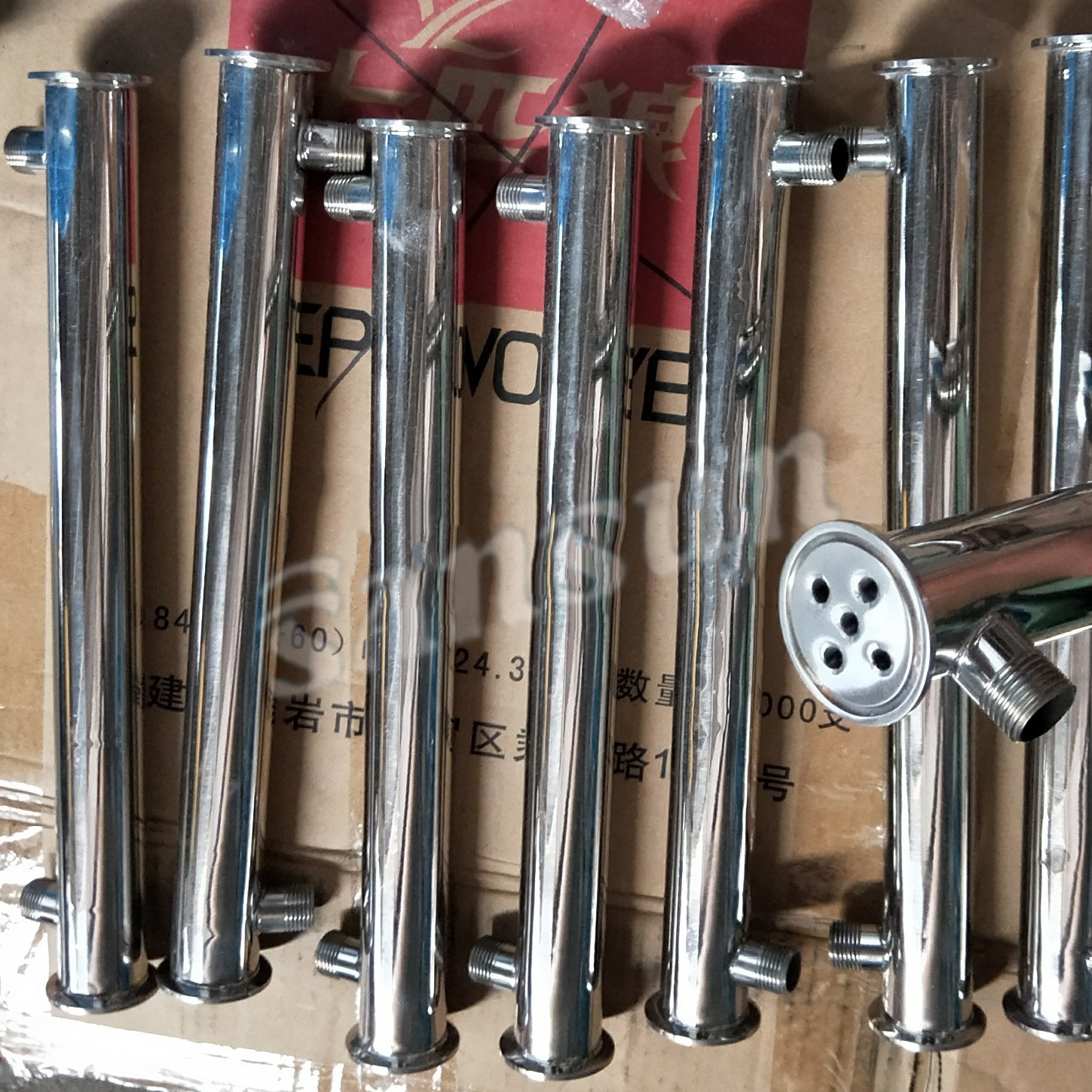 clamp condenser tube