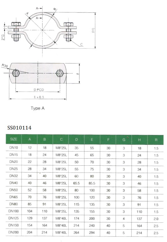 drawing pipe holder SS010114