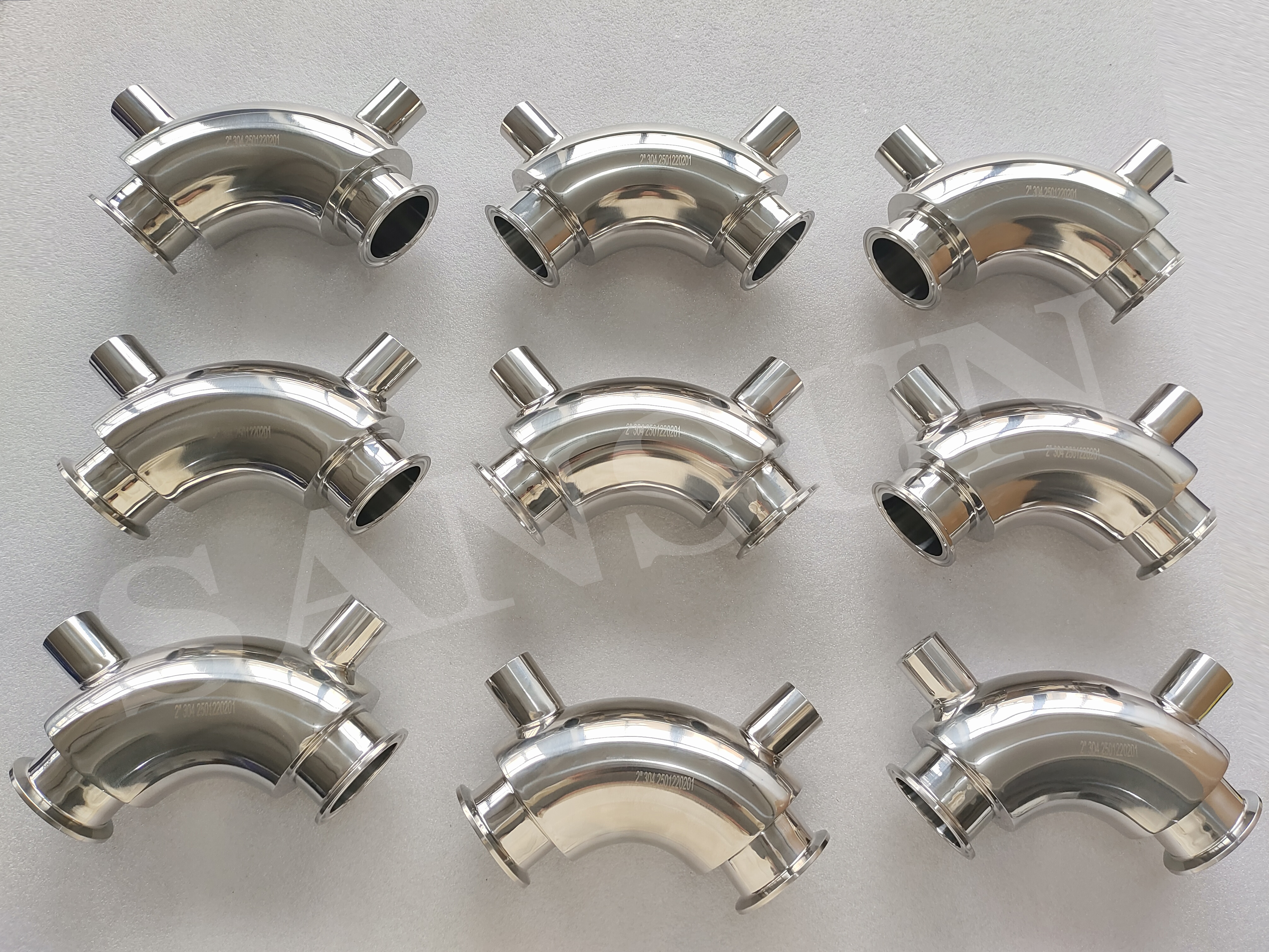 heating jacketed 90 Degree Clamped Elbow
