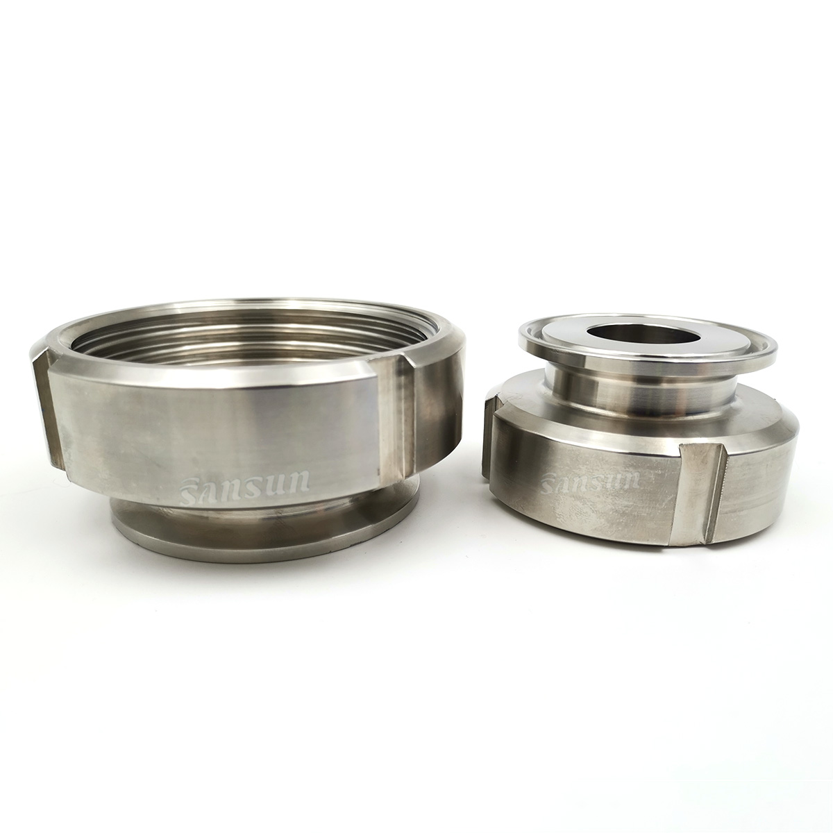 Food Grade Sanitary Stainless Steel Tri Clamp Adapter with Nut