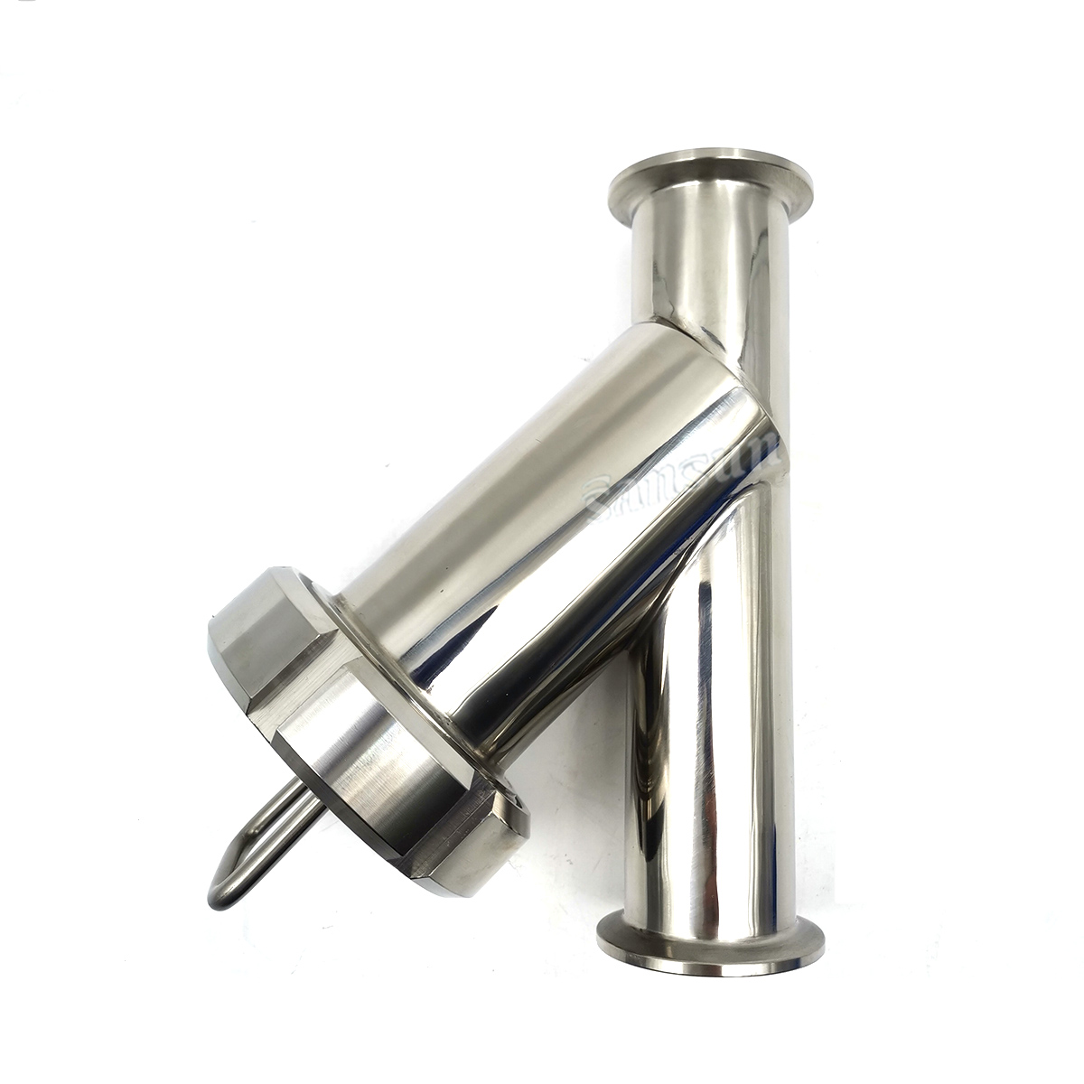 304 Stainless Steel Clamp End Y Type Inline Strainer for Beer
