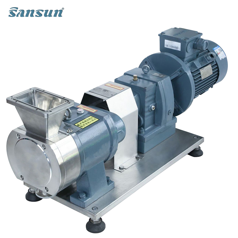 Hygienic food Rotary Lobe Pump with Motor for High Viscosity Chocolate