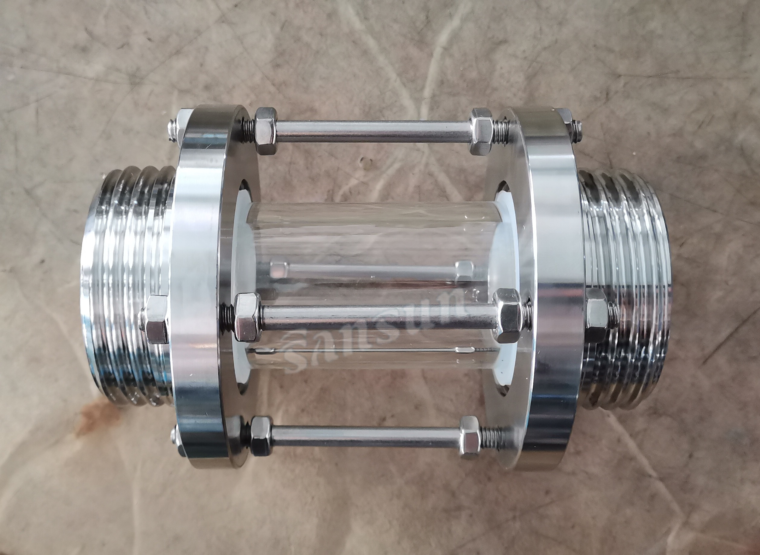 Sanitary SS Male Ends Liquid Sight Glass