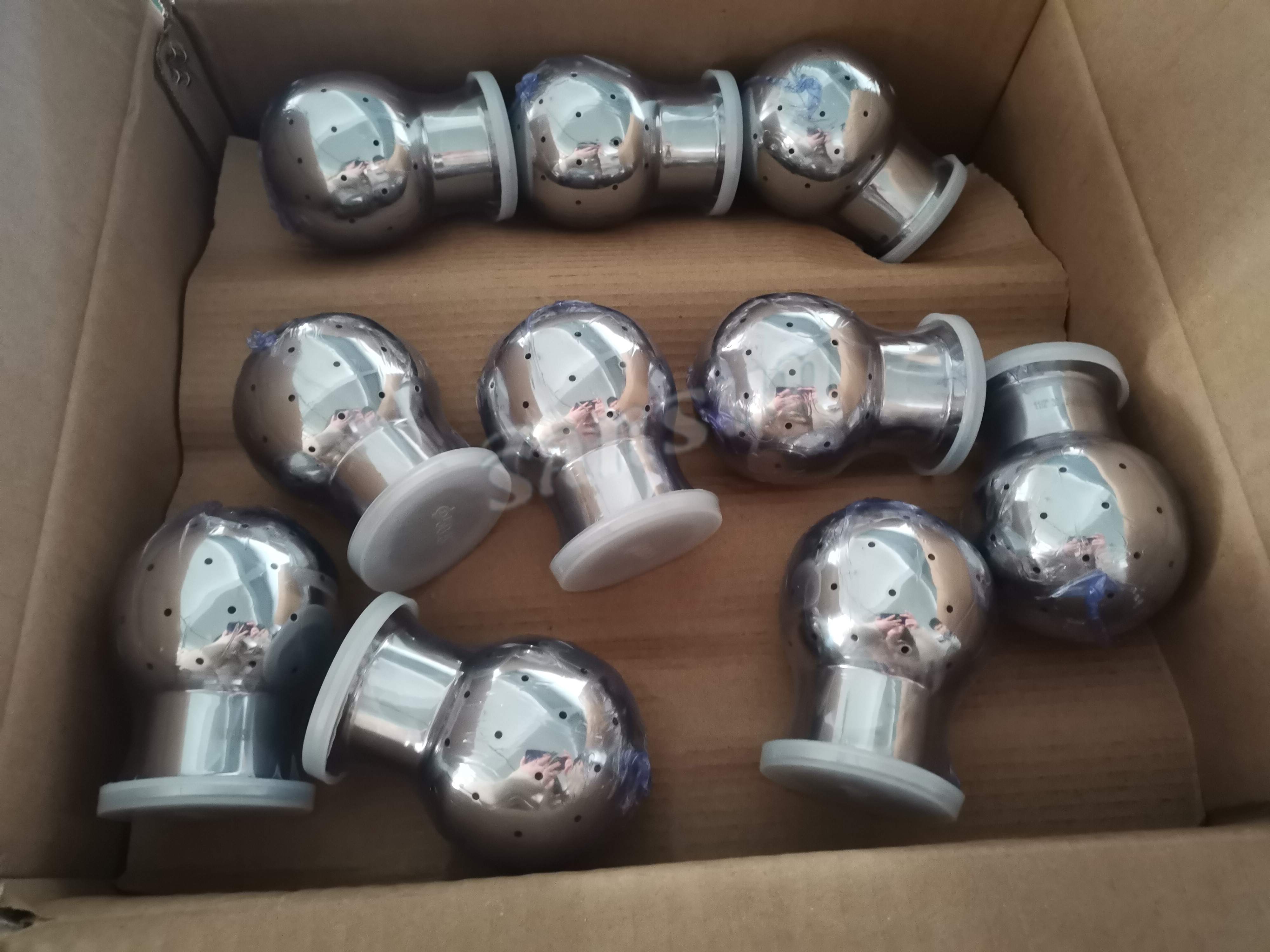 Sanitary Stainless Steel Tri Clamp CIP Cleaning Ball
