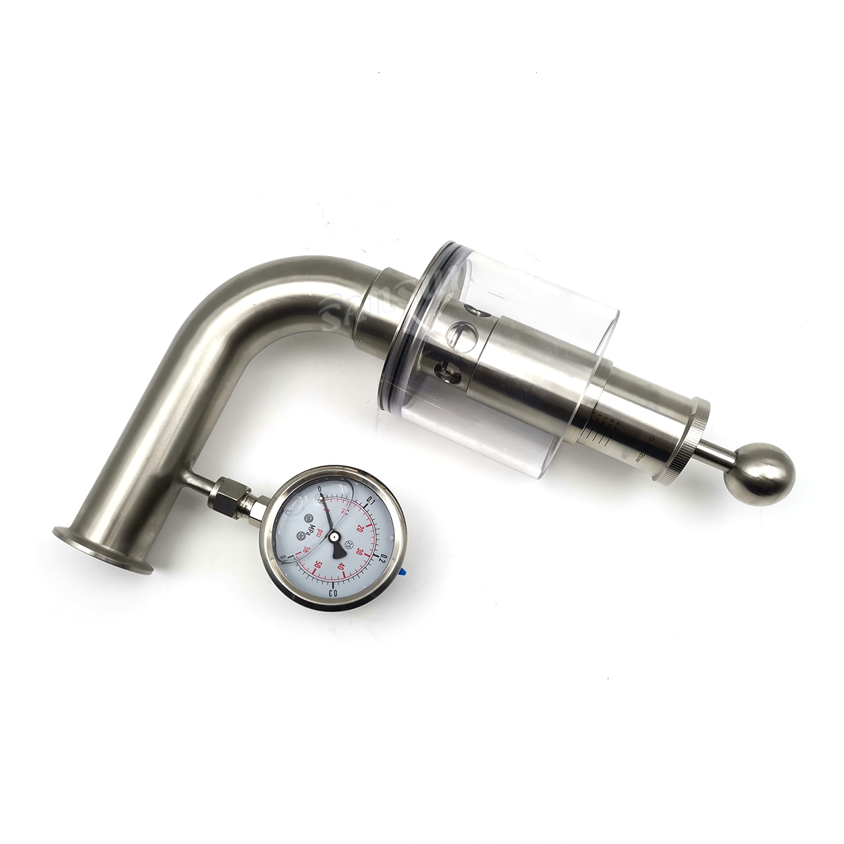 Bunging Pressure Device for Beer Pressurized Fermentation 2 Psi To 32 Psi