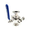 1.5 Sanitary Stainless Steel Tri Clamp Non Retention Forged Ball Valve