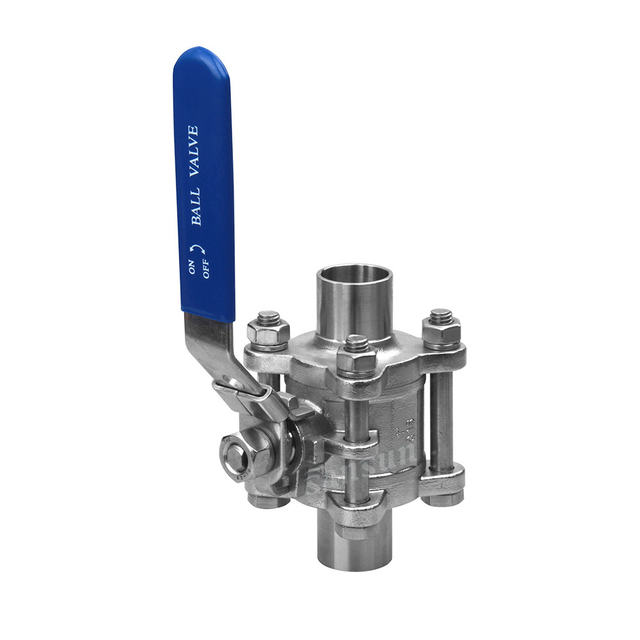 SS316 Sanitary 3pcs Welding Ball Valve